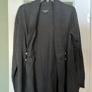 AIYX Black Cardigan Sweater